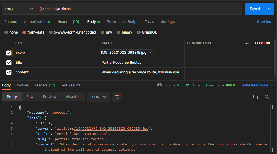 laravel sanctum - add new data